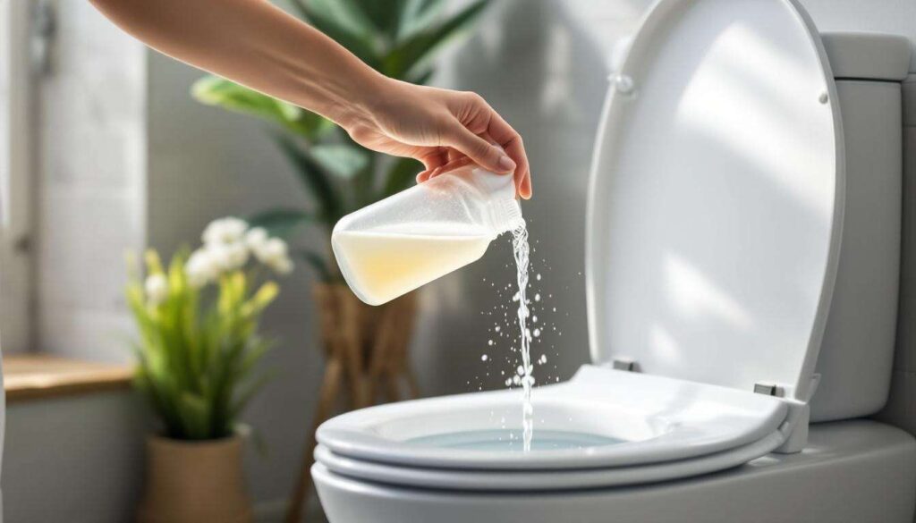 Einmal im Monat Essig in den Spülkasten geben ist unverzichtbar – darum