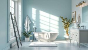 So verpassen Sie Ihrem Badezimmer mit nur einem Eimer Farbe ein neues Gesicht