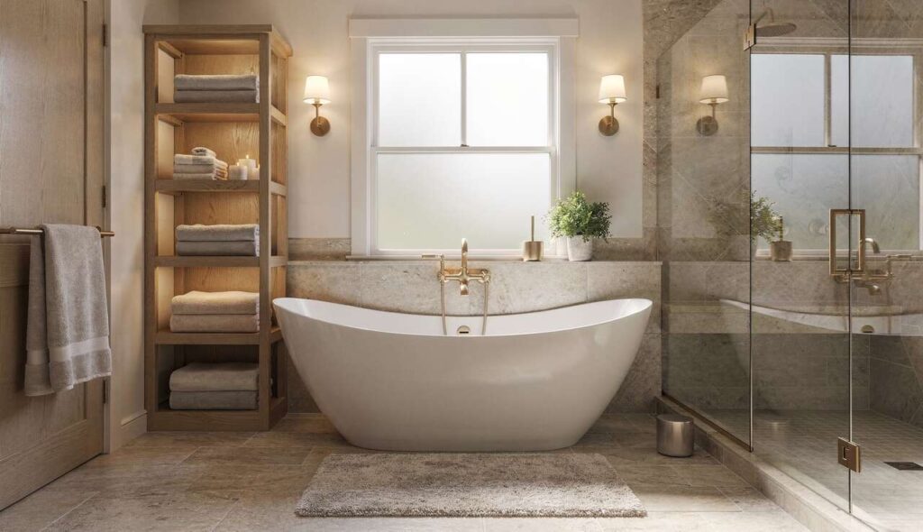 Wie richtet man ein Badezimmer ein, damit es wirklich wohnlich wird?