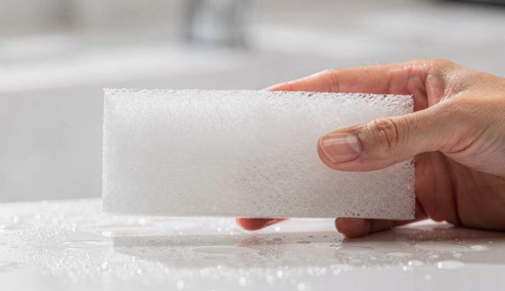 Was reinigt ein Melaminschwamm – und wofür sollte man ihn nicht verwenden?